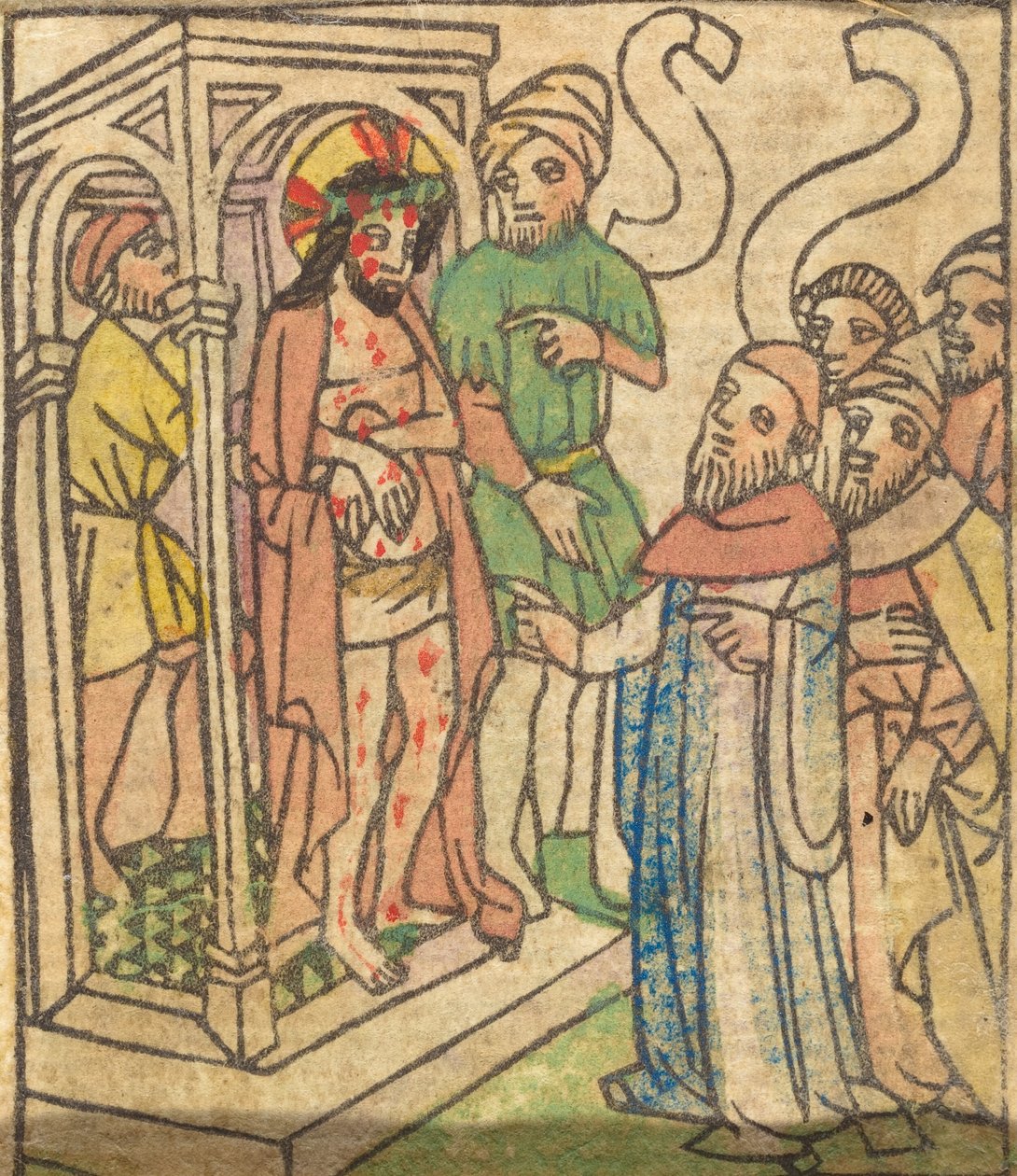 Ecce Homo [verso] autorstwa German 15th Century