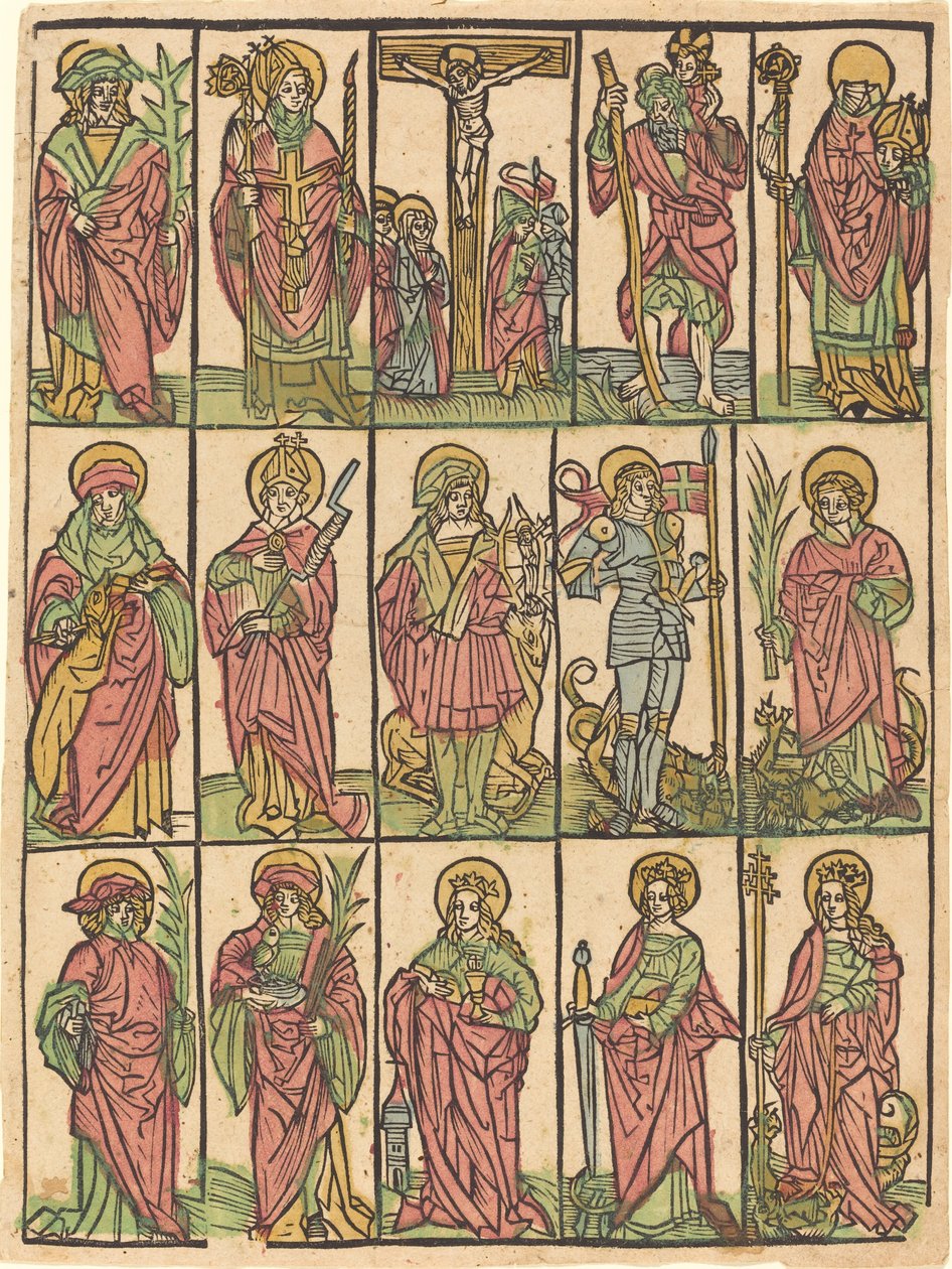 Czternastu świętych pomocniczych autorstwa German 15th Century