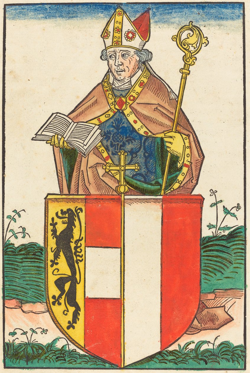 Friedrich Hrabia Schaumberg - biskup Salzburga autorstwa German 15th Century