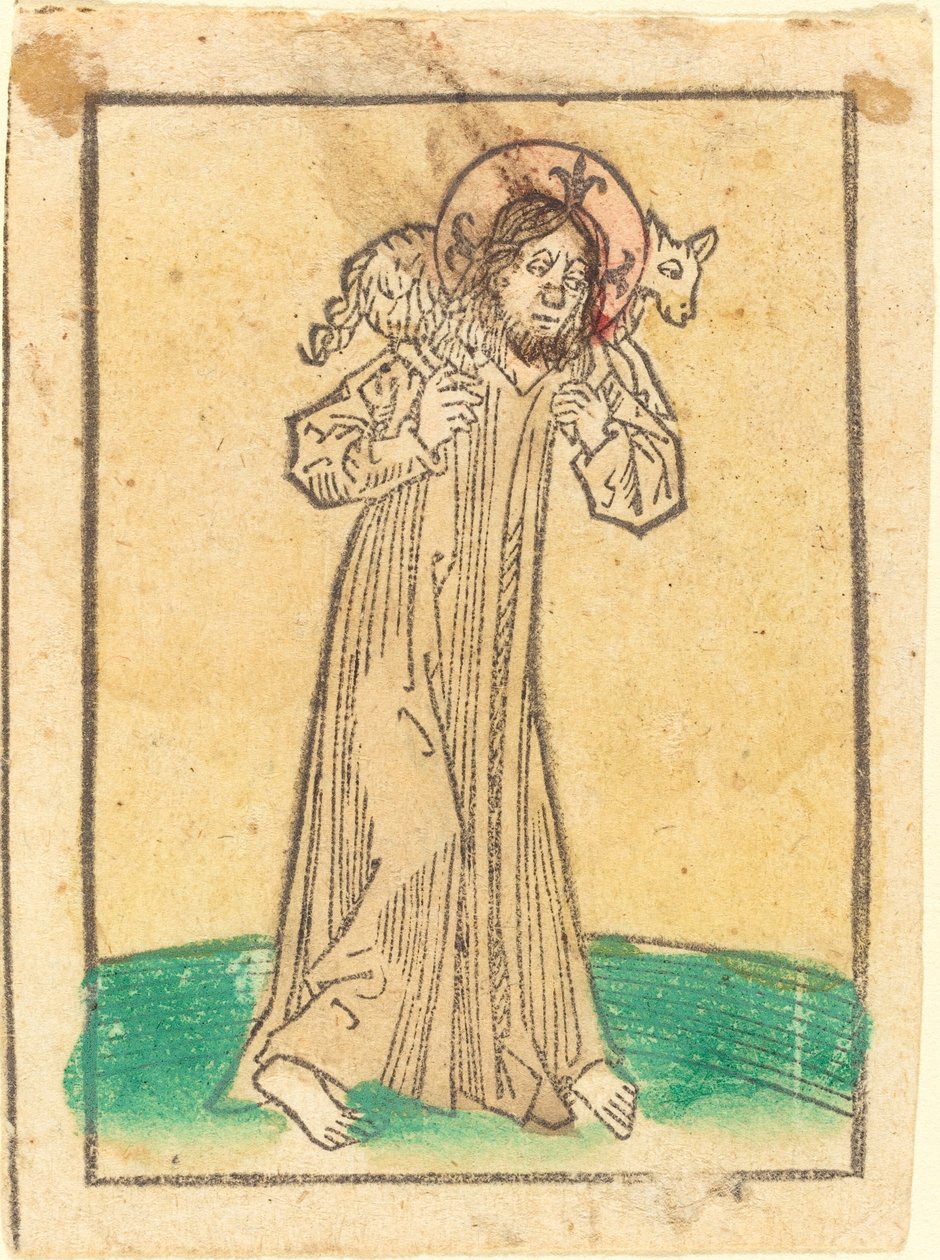 Dobry Pasterz autorstwa German 15th Century