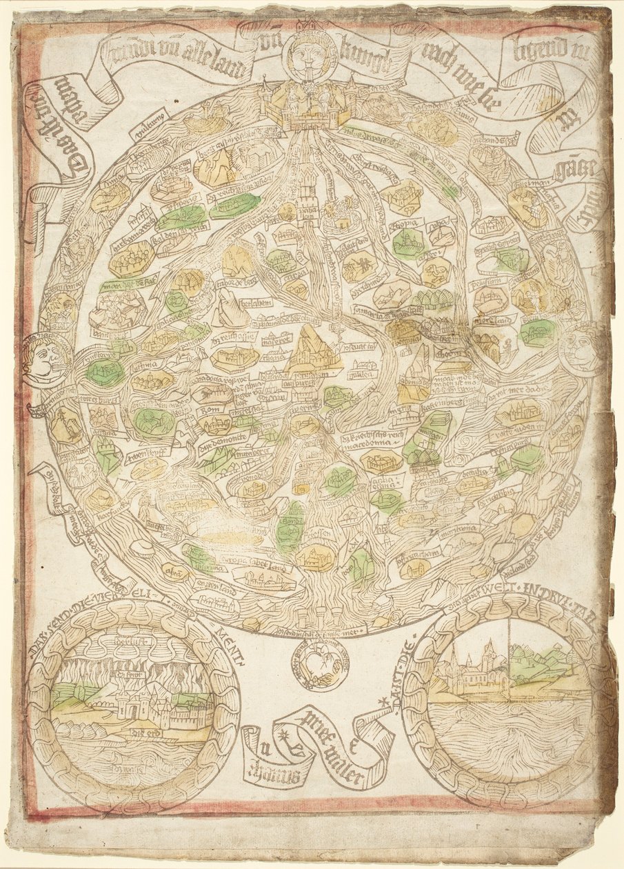 Mapa świata autorstwa German 15th Century