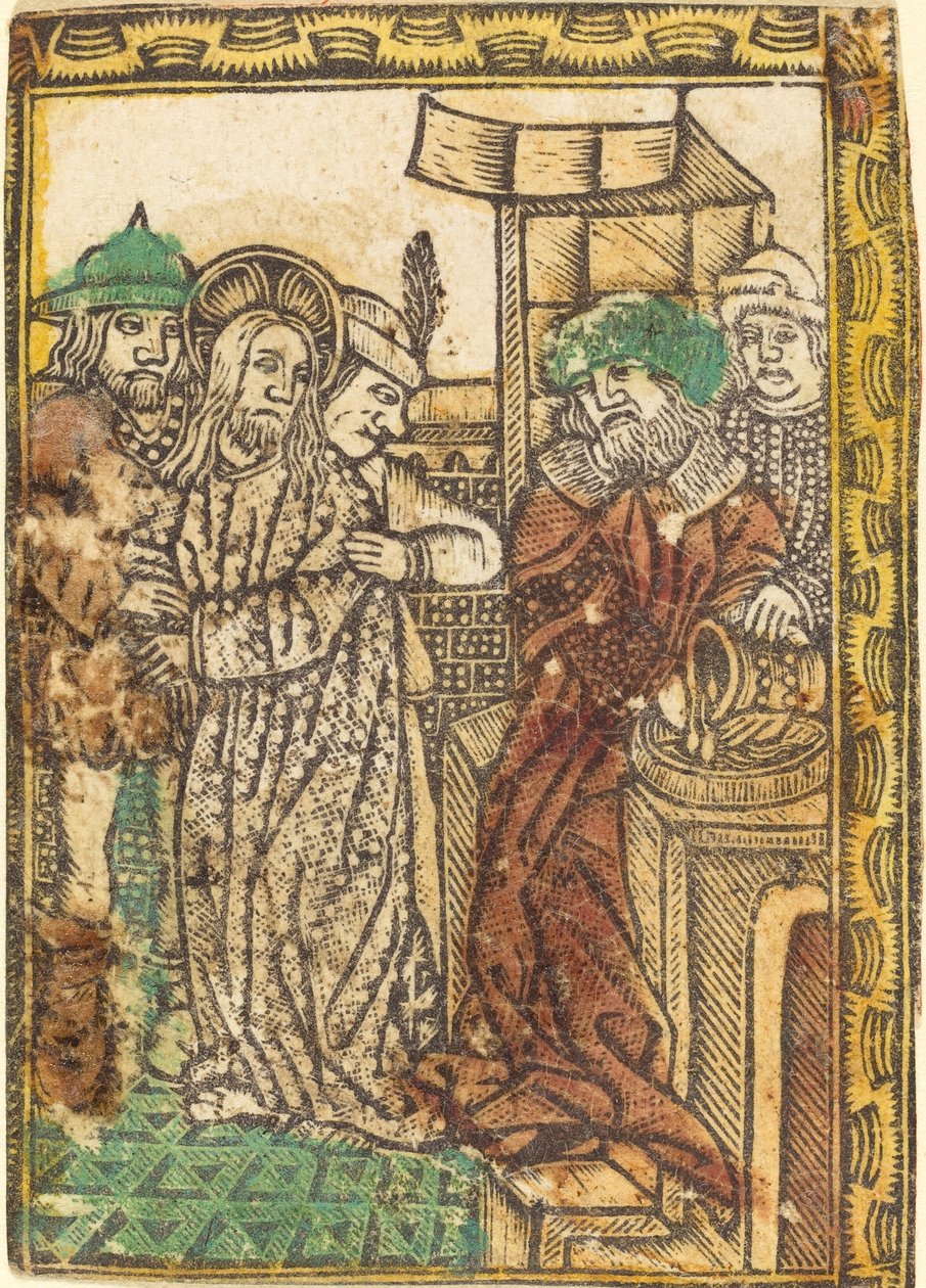 Piłat myje ręce autorstwa German 15th Century
