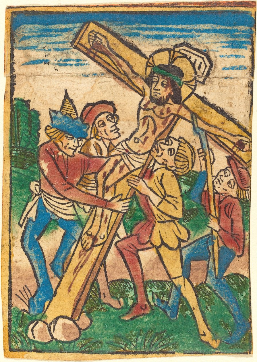 Podnoszenie Krzyża autorstwa German 15th Century