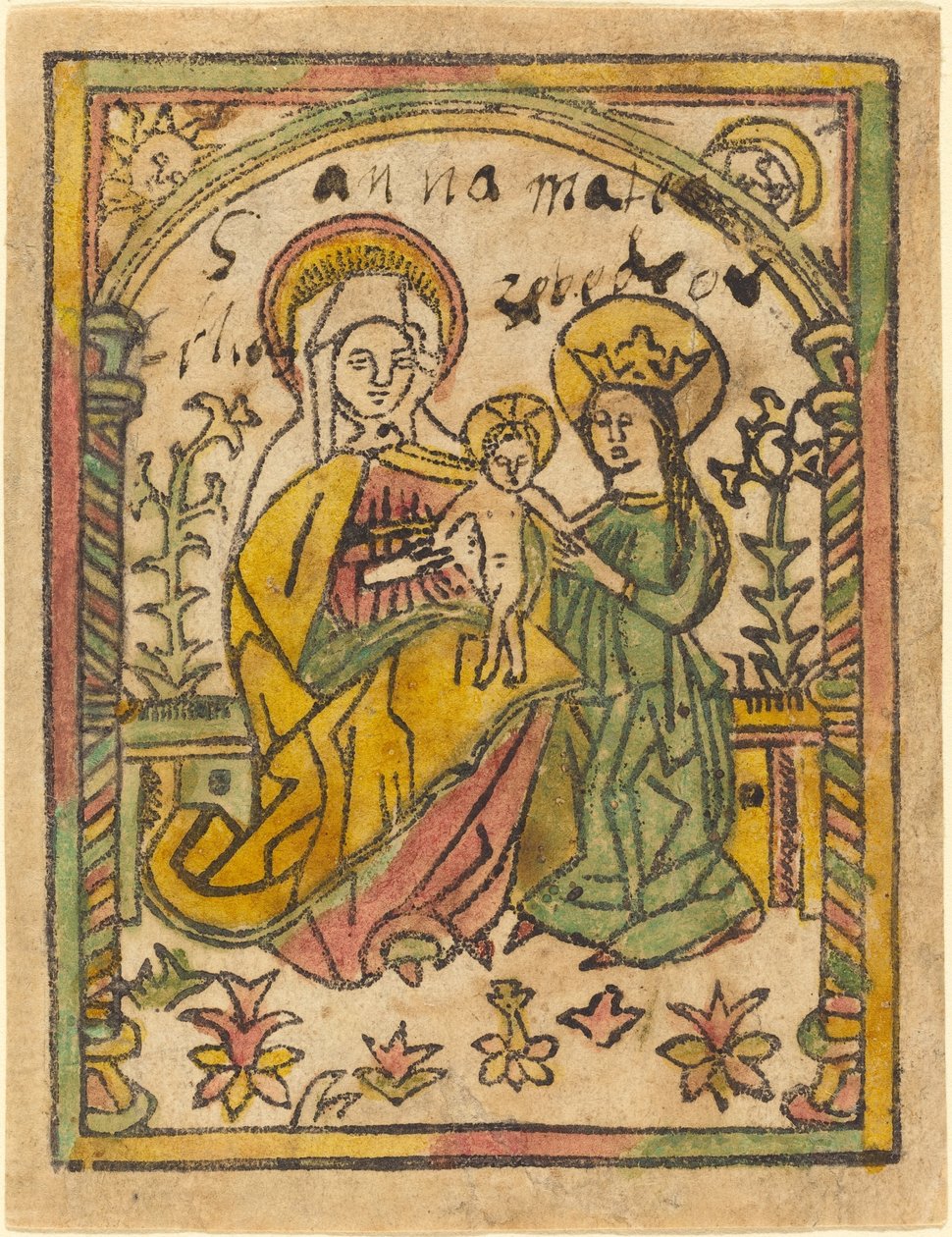 Św. Anna z Madonną z Dzieciątkiem autorstwa German 15th Century