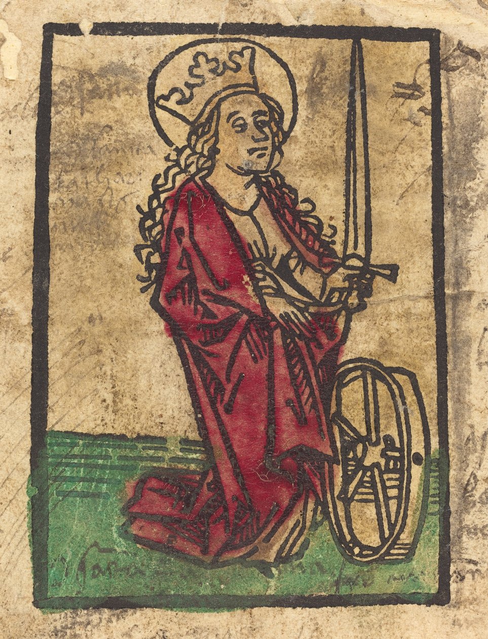 Święta Katarzyna Aleksandryjska autorstwa German 15th Century