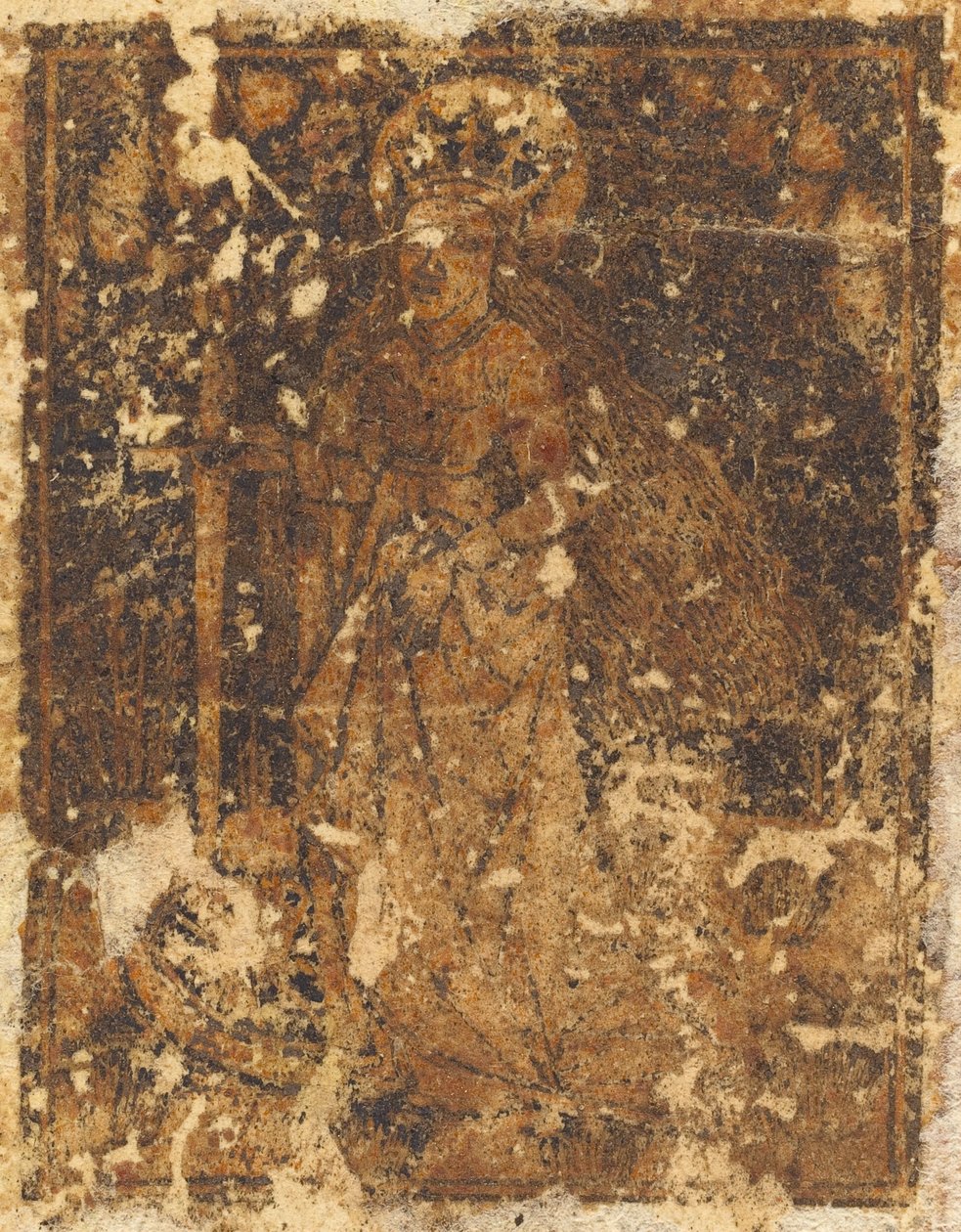 Święta Katarzyna [verso] autorstwa German 15th Century