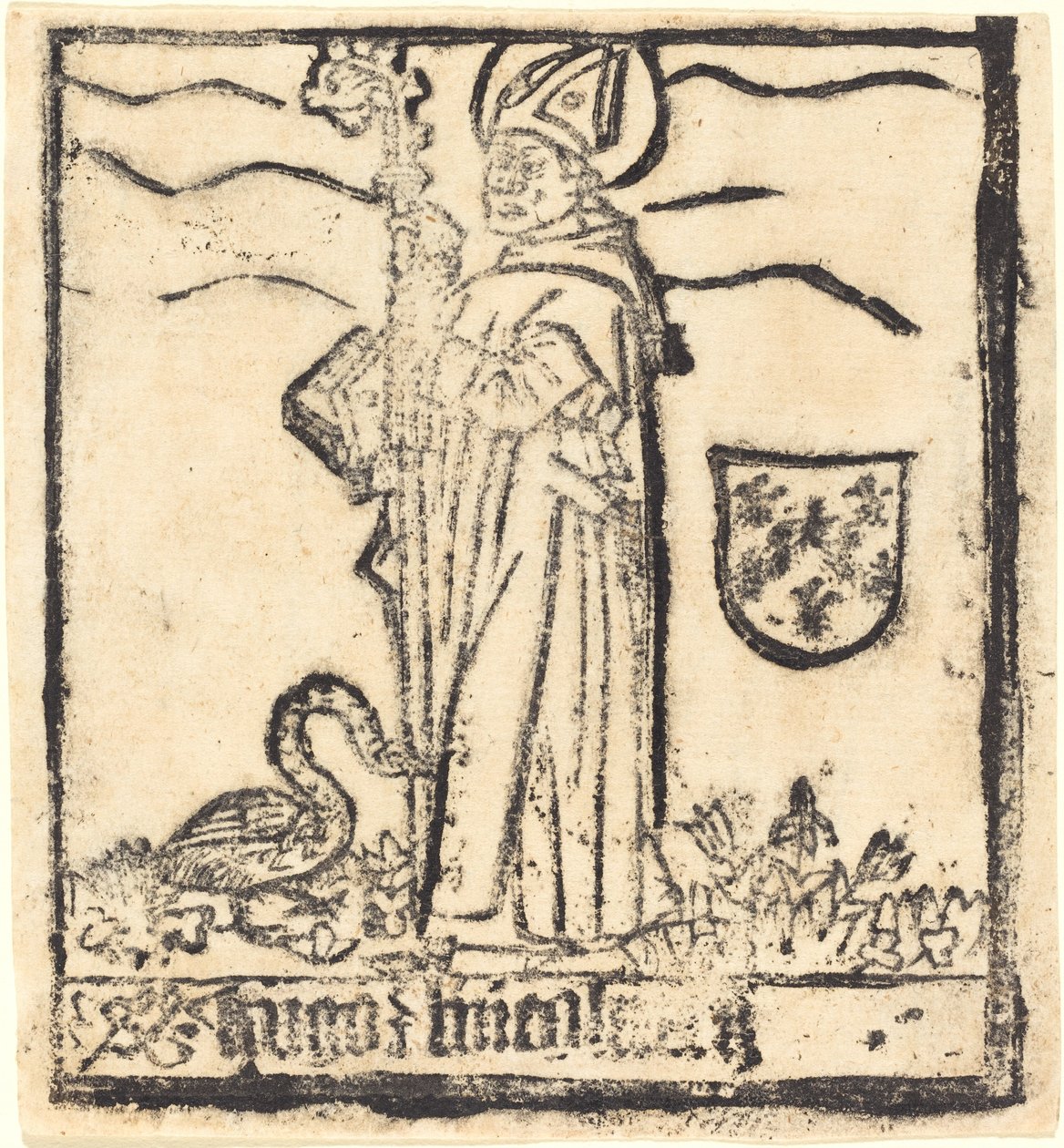 Święty Hugo z Lincoln (lub Święty Hugo z Avalon) autorstwa German 15th Century