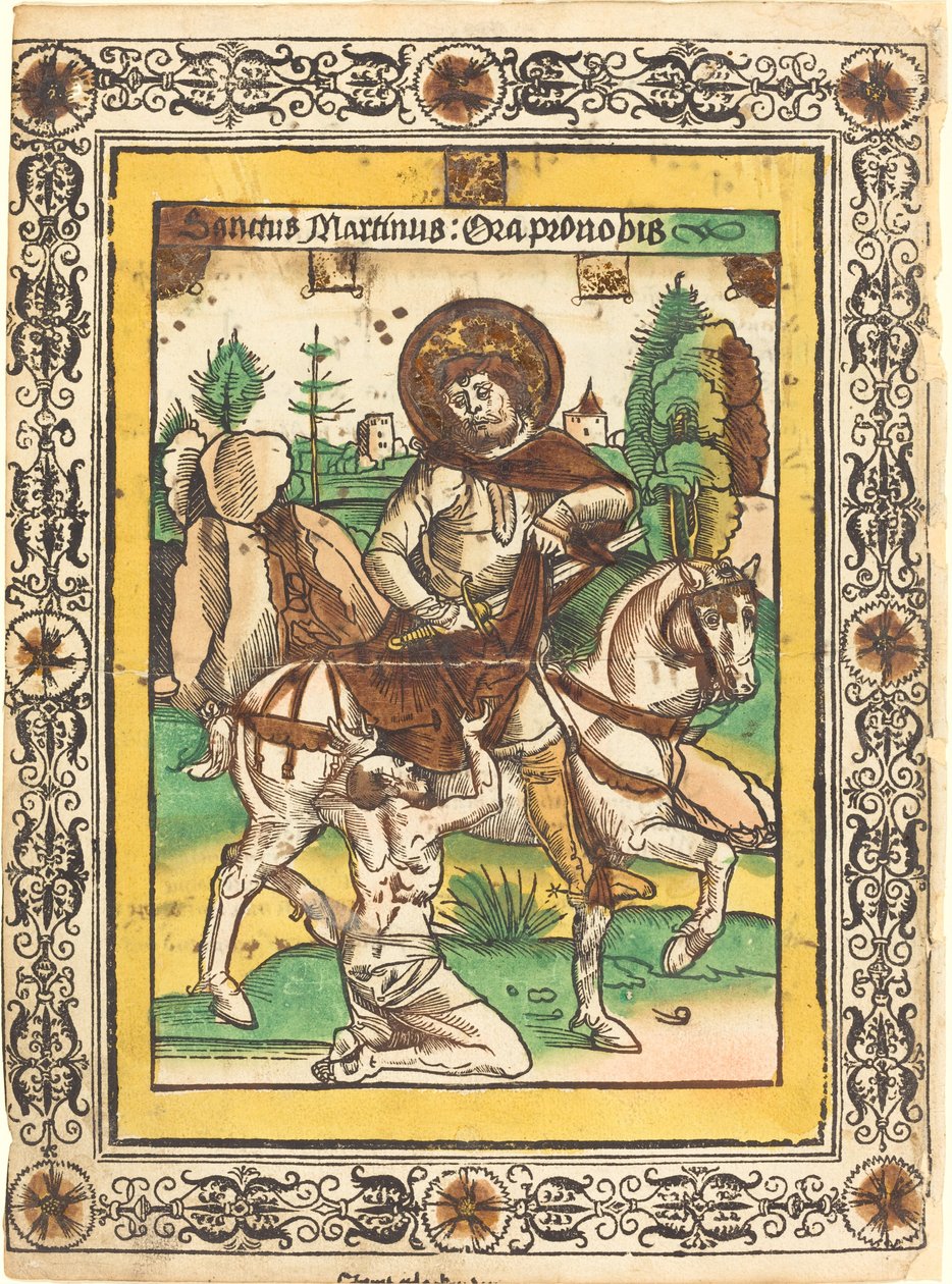 Święty Marcin i żebrak autorstwa German 15th Century