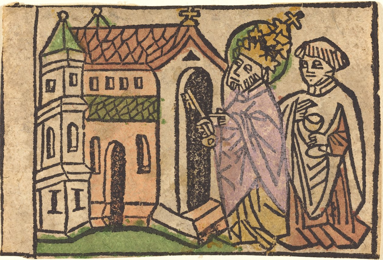 Święty Piotr jako Założyciel Kościoła autorstwa German 15th Century