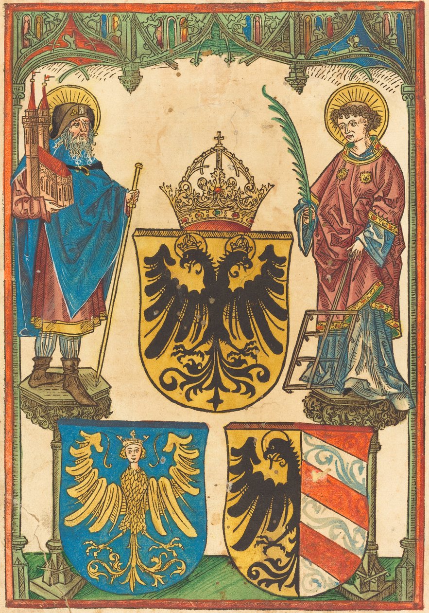 Święty Sebaldus i Święty Wawrzyniec autorstwa German 15th Century