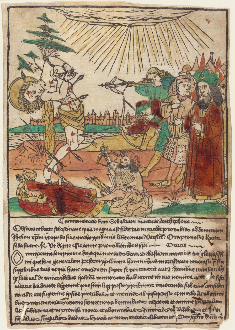 Św. Sebastian autorstwa German 15th Century