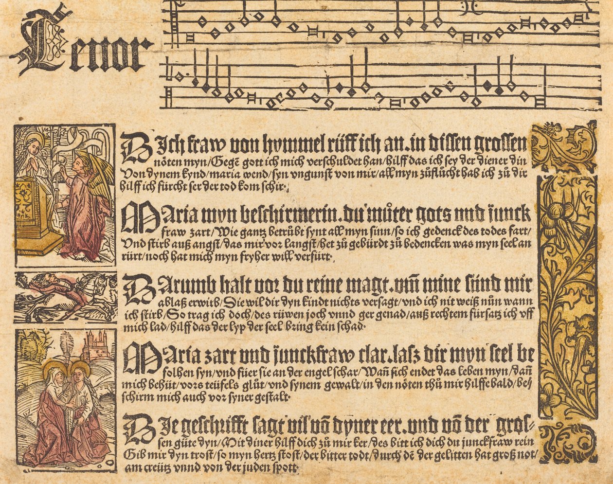 Pieśń do Dziewicy autorstwa German 15th Century