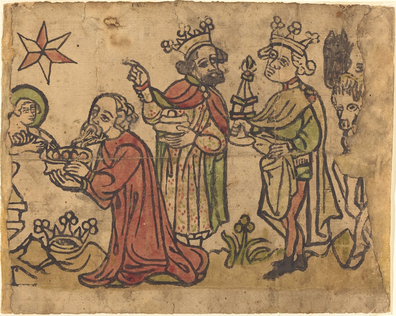 Pokłon Trzech Króli autorstwa German 15th Century