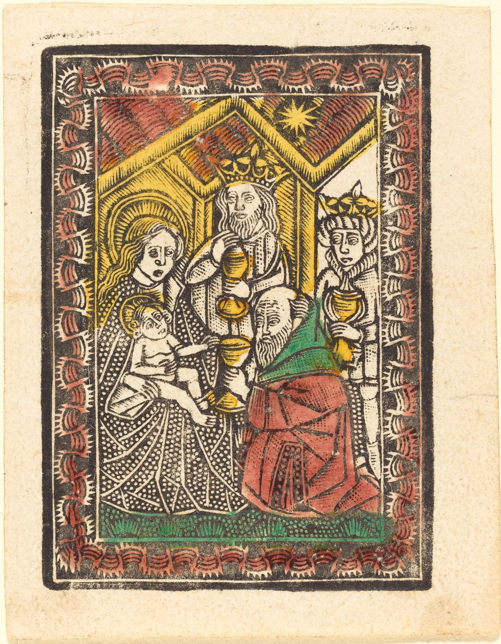 Pokłon Trzech Króli autorstwa German 15th Century