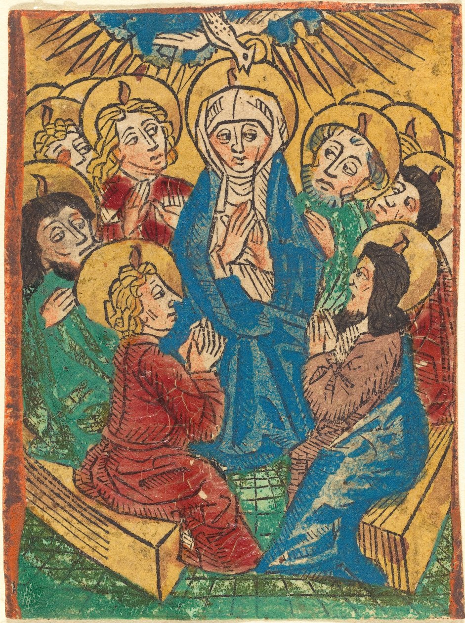 Zstąpienie Ducha Świętego autorstwa German 15th Century
