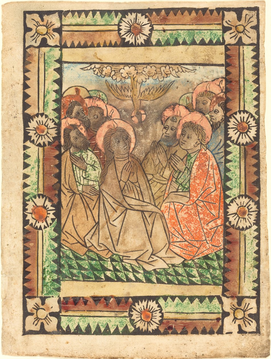 Zstąpienie Ducha Świętego autorstwa German 15th Century