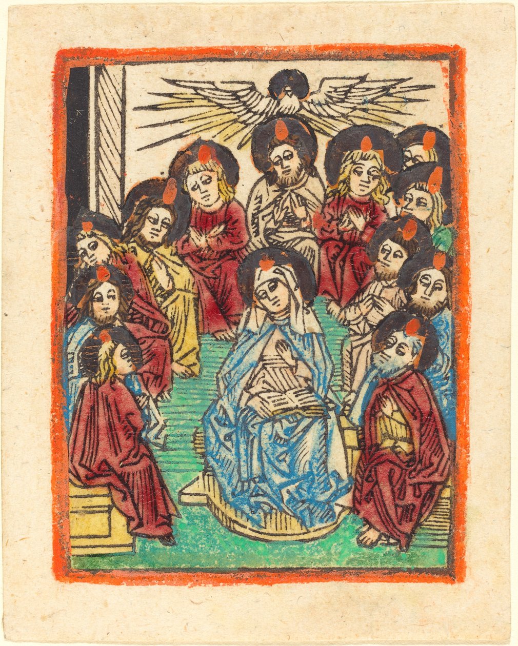 Zstąpienie Ducha Świętego autorstwa German 15th Century