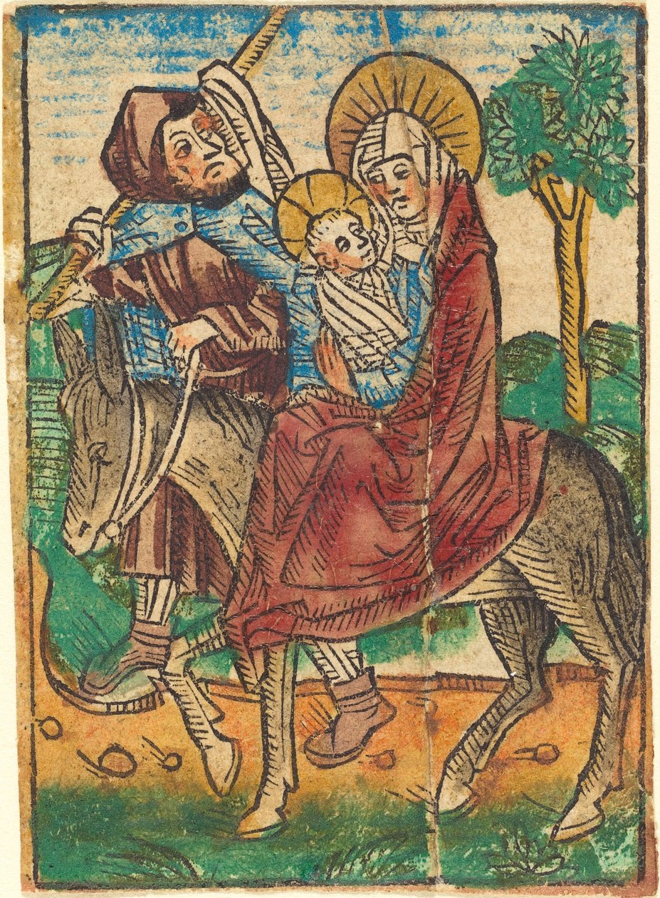 Ucieczka do Egiptu autorstwa German 15th Century