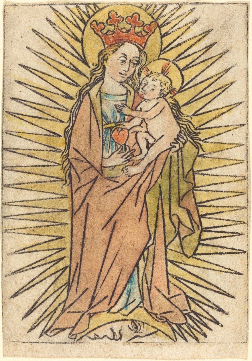 Madonna z Dzieciątkiem z Gruszką autorstwa German 15th Century