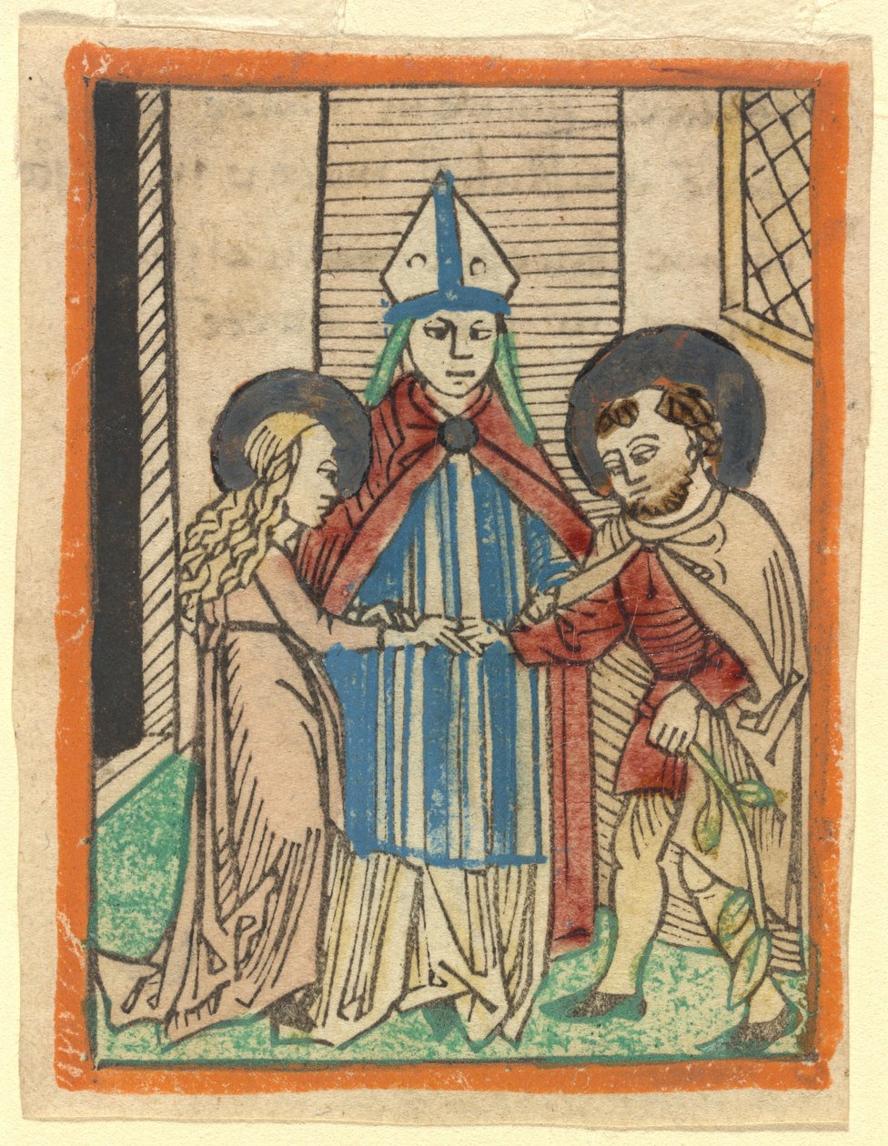 Małżeństwo Dziewicy autorstwa German 15th Century