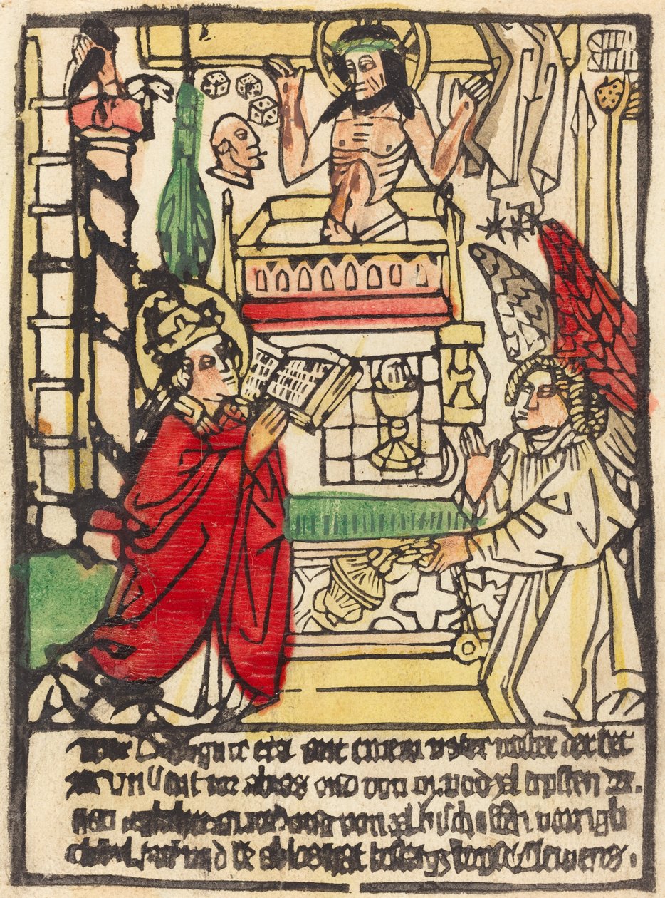 Msza św. Grzegorza autorstwa German 15th Century