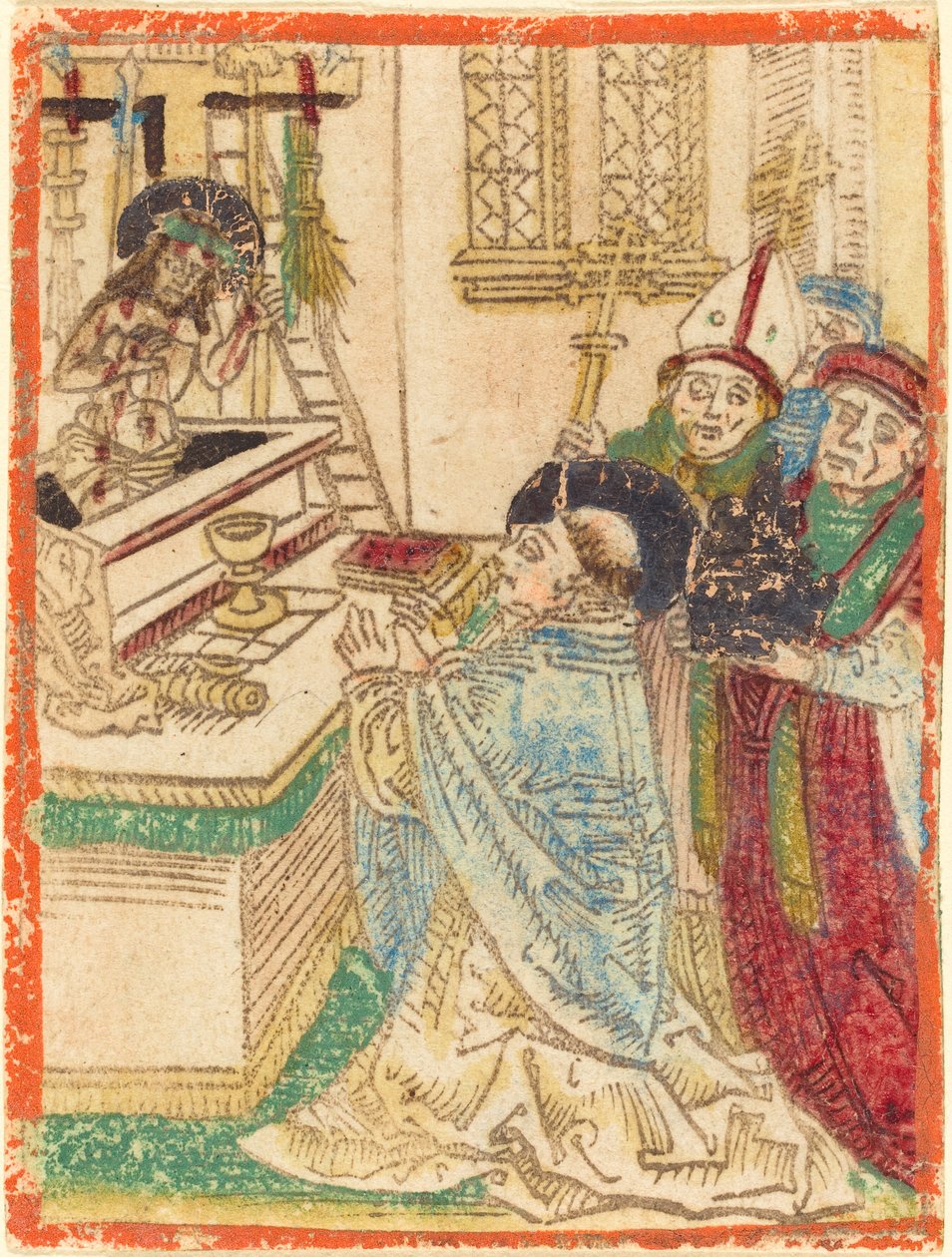Msza św. Grzegorza autorstwa German 15th Century