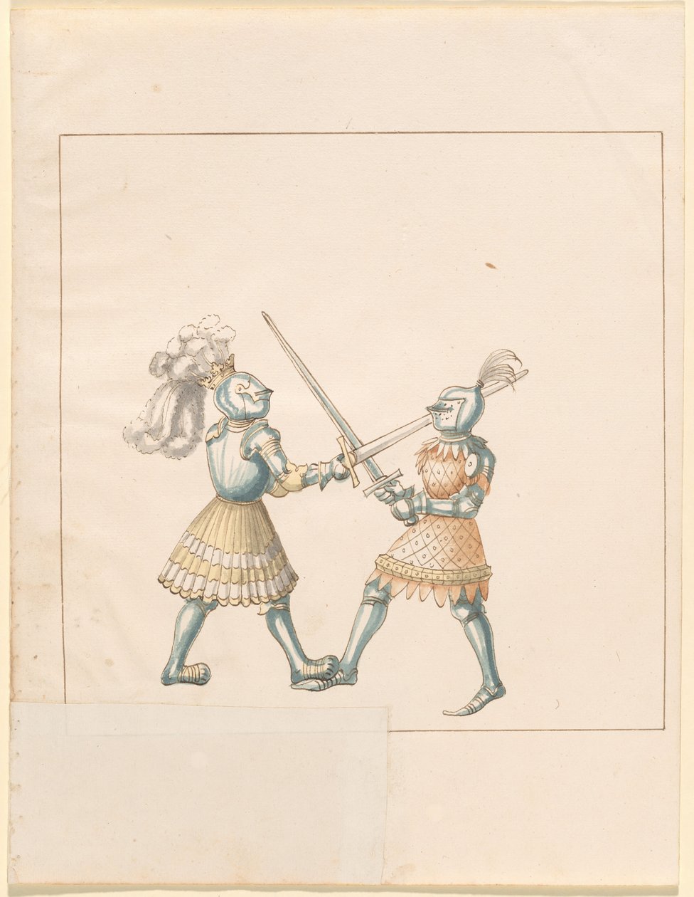 Freydal, Księga potyczek i turnieju cesarza Maksymiliana I: Walki na piechotę (potyczki) (Tom III): Tablica 158 autorstwa German 16th Century