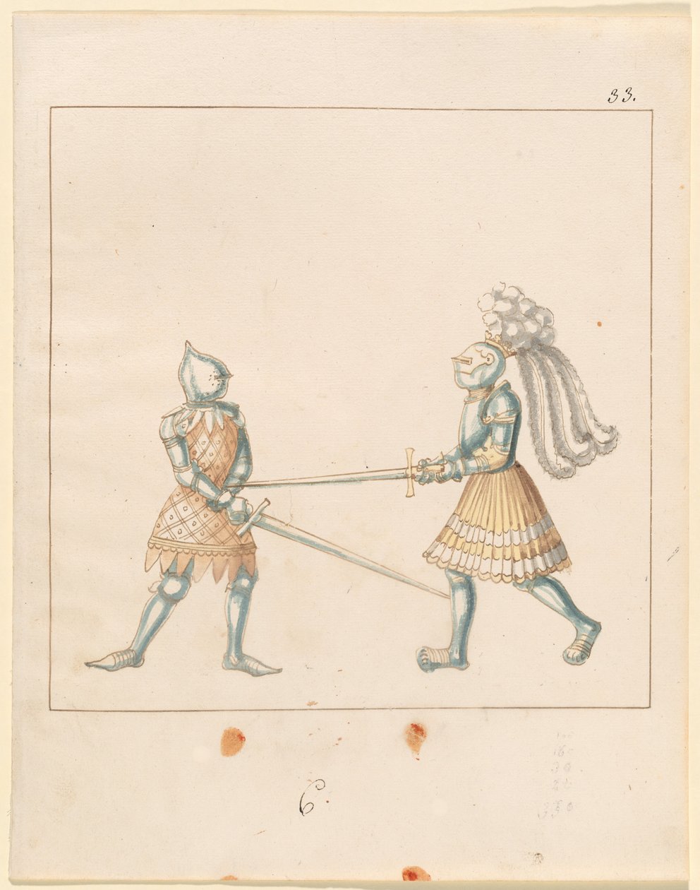 Freydal, Księga potyczek i turnieju cesarza Maksymiliana I: Walki na piechotę (potyczki) (Tom III): Tablica 163 autorstwa German 16th Century
