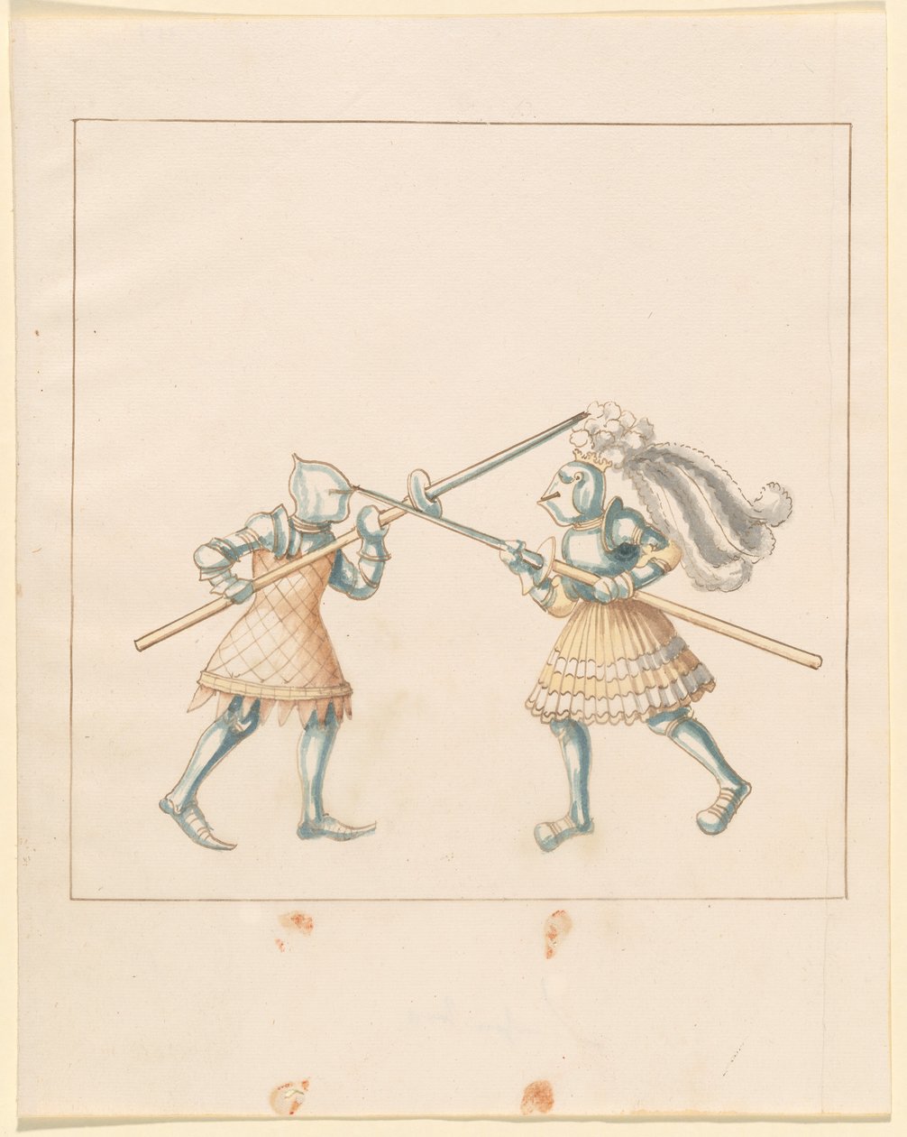 Freydal, Księga potyczek i turnieju cesarza Maksymiliana I: Walki na piechotę (potyczki) (tom III): płyta 149 autorstwa German 16th Century