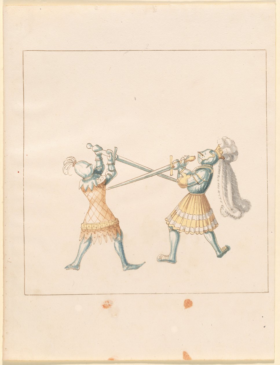 Freydal, Księga potyczek i turnieju cesarza Maksymiliana I: Walki na piechotę (potyczki) (Tom III): Tablica 159 autorstwa German 16th Century