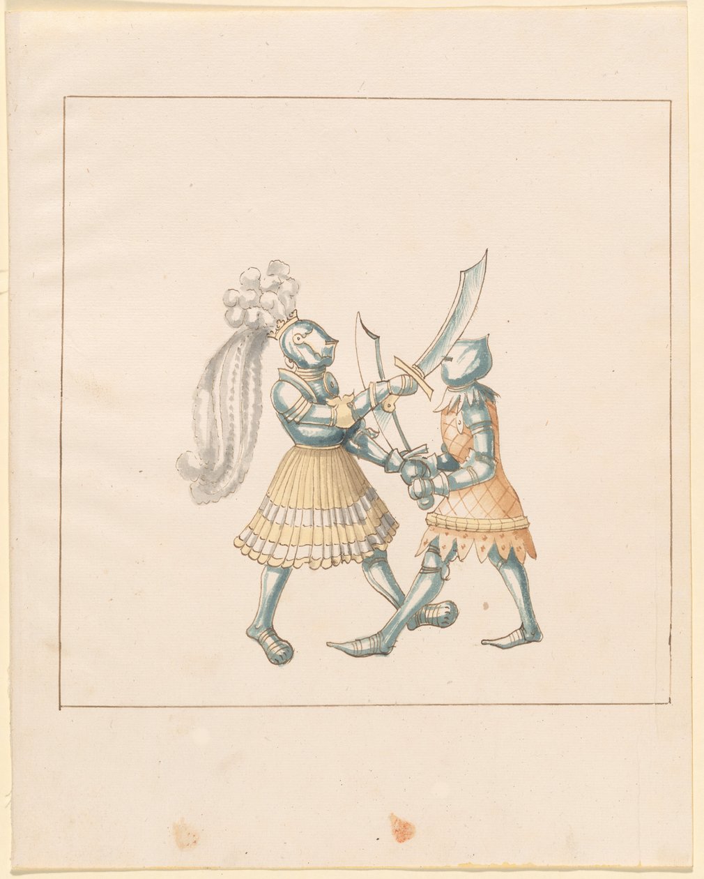Freydal, Księga potyczek i turnieju cesarza Maksymiliana I: Walki na piechotę (potyczki) (Tom III): Tablica 153 autorstwa German 16th Century