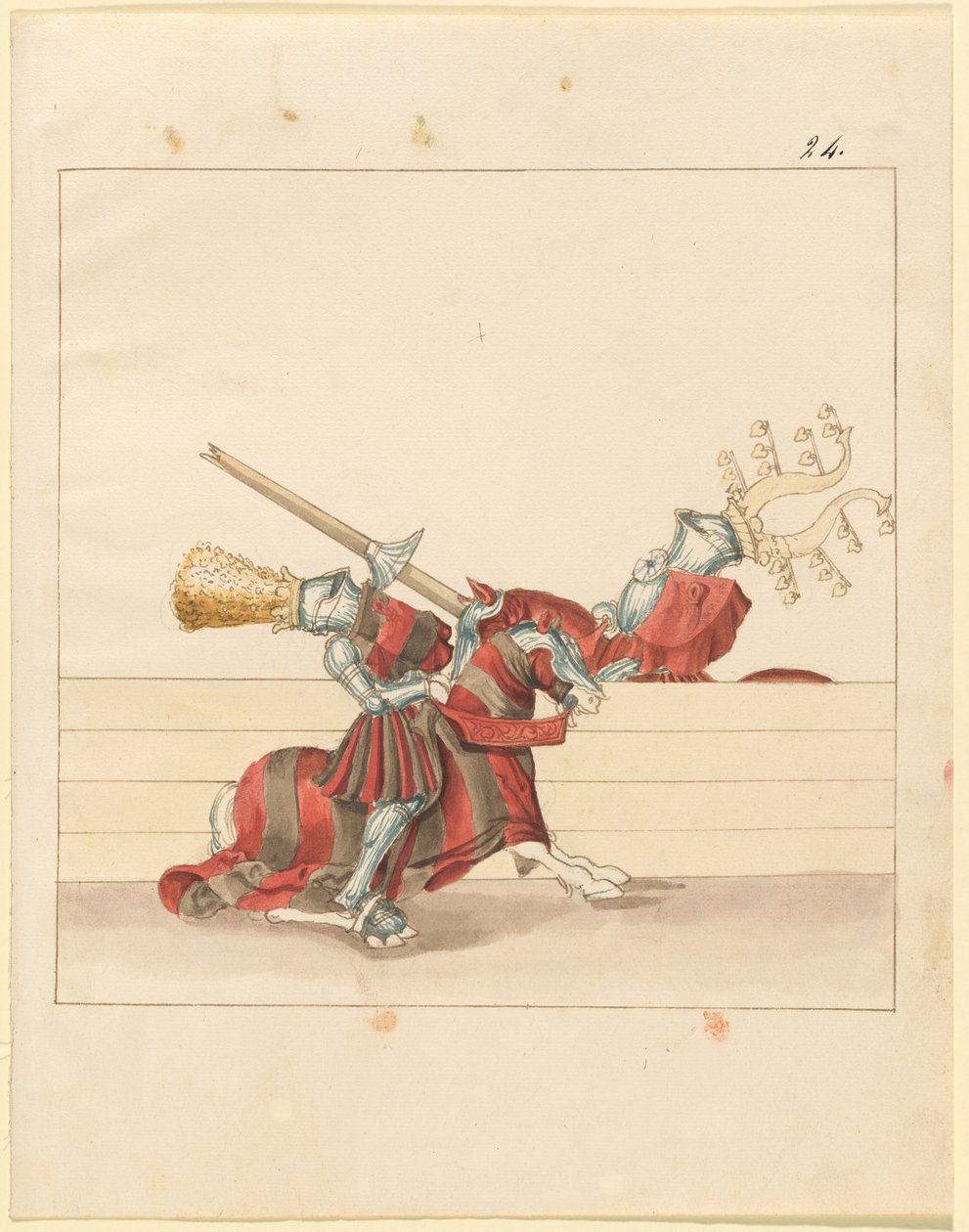 Włoski Pojedynek Pokoju autorstwa German 16th Century