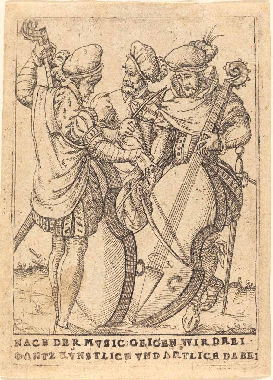 Po muzyce: my we trójkę bawimy się artystycznie i artystycznie po całym lokalu autorstwa German 16th Century