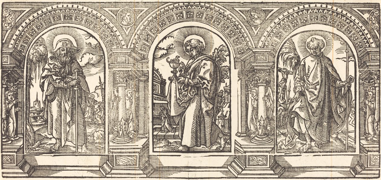 Chrystus i Jego uczniowie III autorstwa German 16th Century after Martin Schongauer