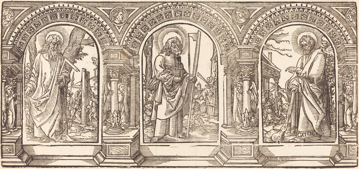 Chrystus i Jego uczniowie IV autorstwa German 16th Century after Martin Schongauer