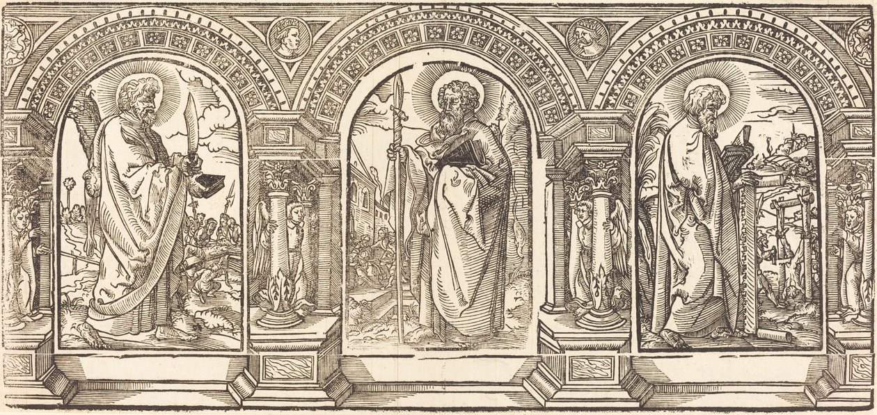 Chrystus i Jego uczniowie autorstwa German 16th Century after Martin Schongauer