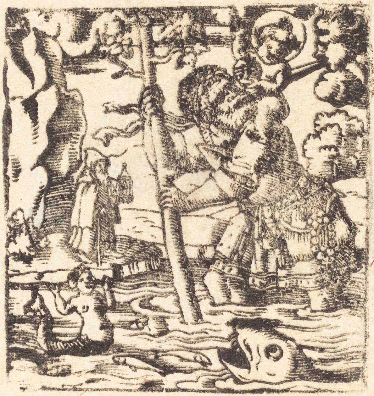 Święty Krzysztof autorstwa German 16th or 19th Century