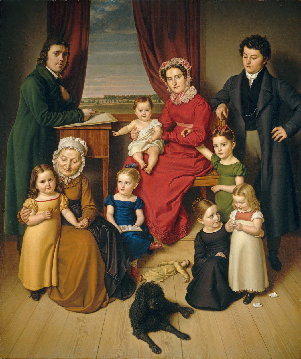 Artysta i jego rodzina autorstwa German 19th Century