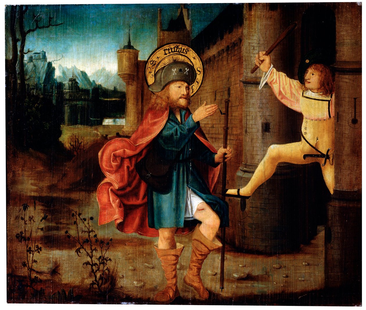 Wypędzenie św. Rocha z Rzymu, koniec XV w. autorstwa German Master