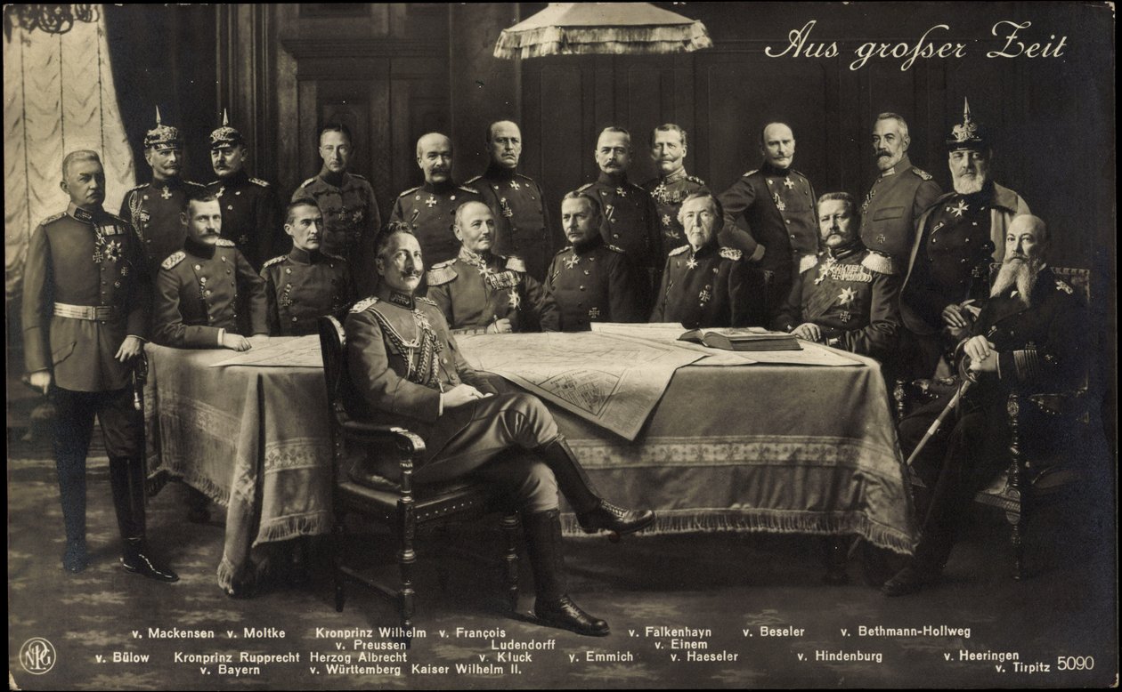 Collage, Wilhelm 1 i 2, Bülow, Hindenburg i nie tylko autorstwa German Photographer