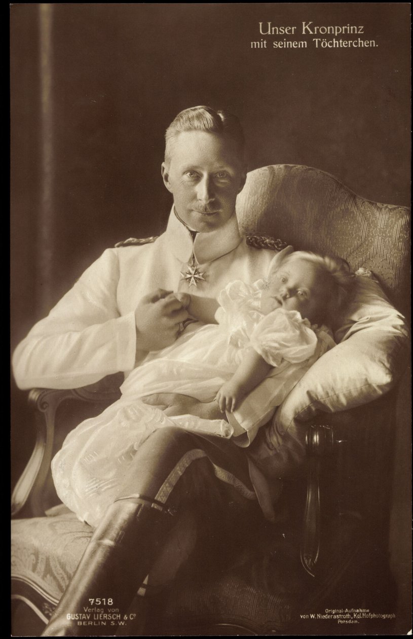 Książę Fryderyk Wilhelm z córką, Liersch 7518 autorstwa German Photographer