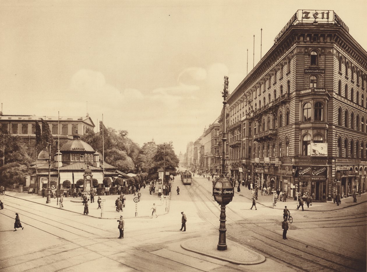 Georgstrasse, Hanower (zdjęcie czarno-białe) autorstwa German Photographer