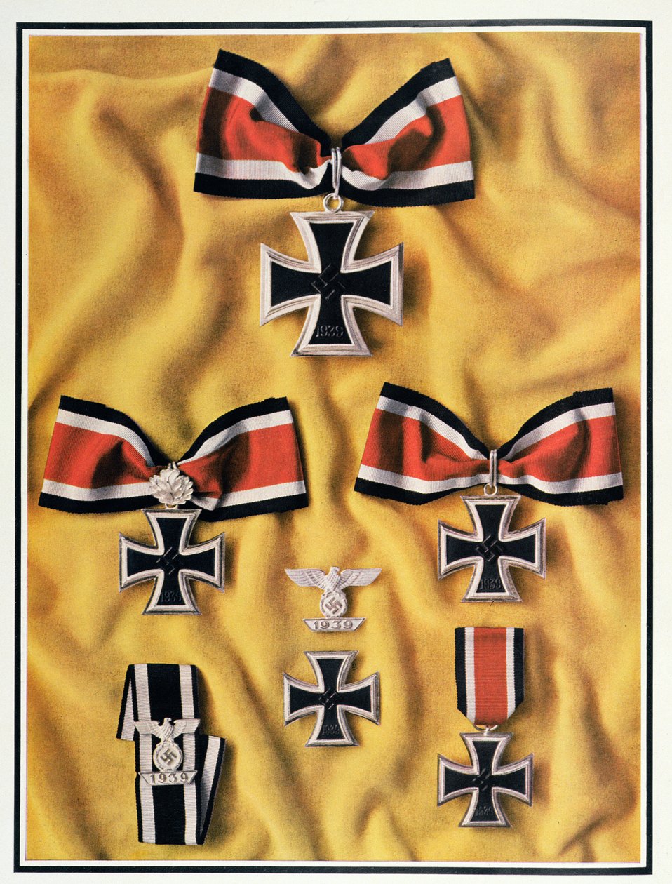 Medale Krzyża Żelaznego z 1939 r., z magazynu "Signal", numer 15, pierwsze wydanie z listopada 1940 r. (litografia) autorstwa German Photographer