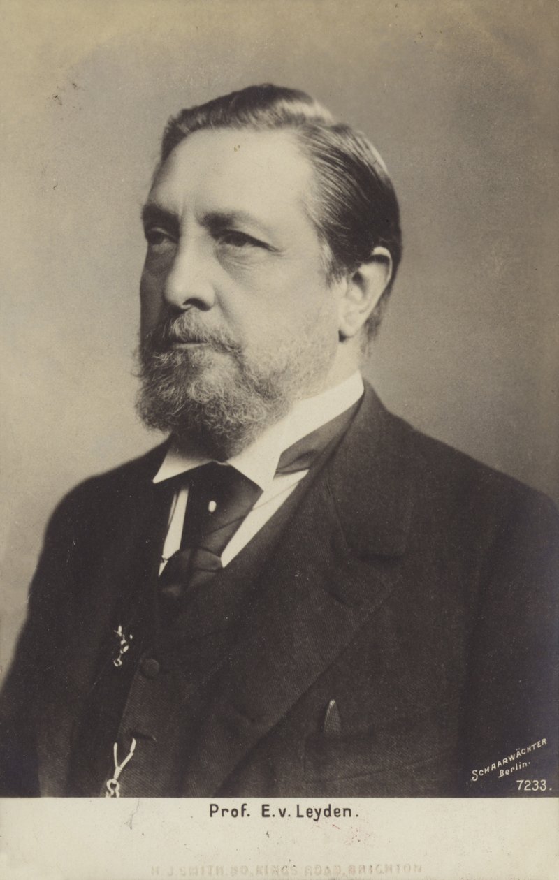 Profesor Ernst Viktor von Leyden (1832-1910), niemiecki lekarz (zdjęcie czarno-białe) autorstwa German Photographer