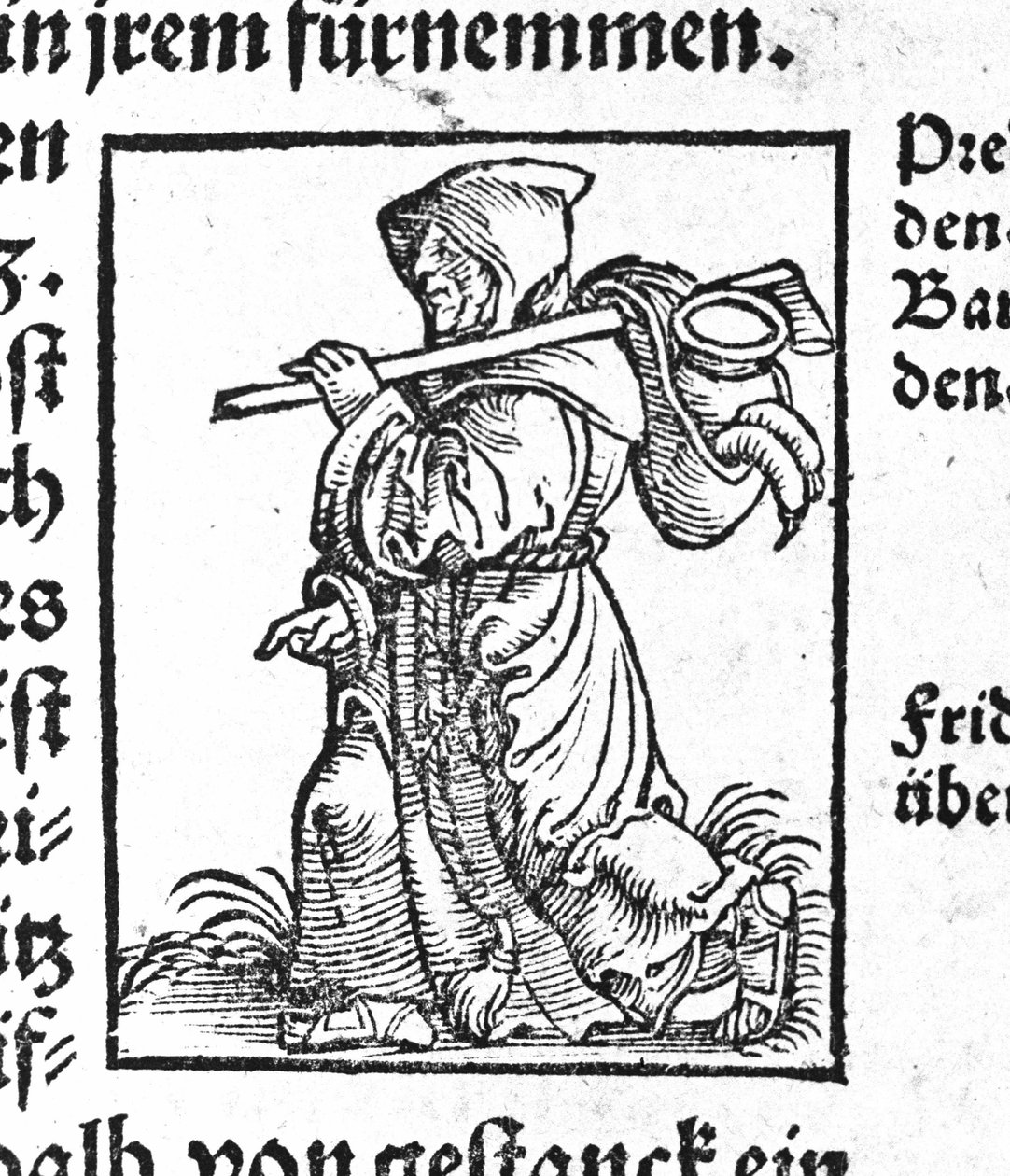 Pielgrzym w drodze - w „The Noble Strict Best Fromen”, Johann Stumpff autorstwa German School