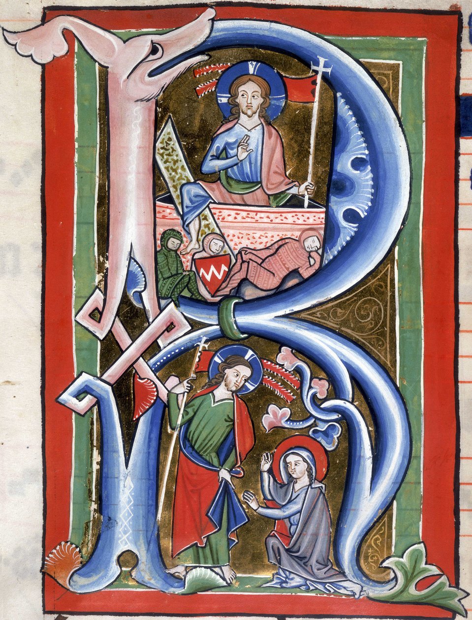 Dodaj 16950 f.106v (szczegół) Sceny z życia Chrystusa (welum) autorstwa German School
