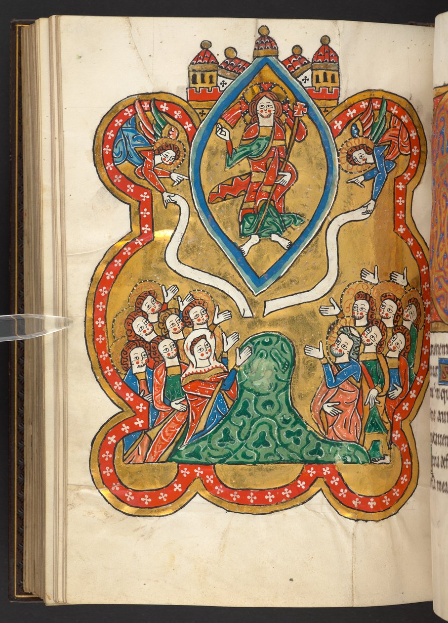 Dodać. 60629, f.103v Wniebowstąpienie (welum) autorstwa German School