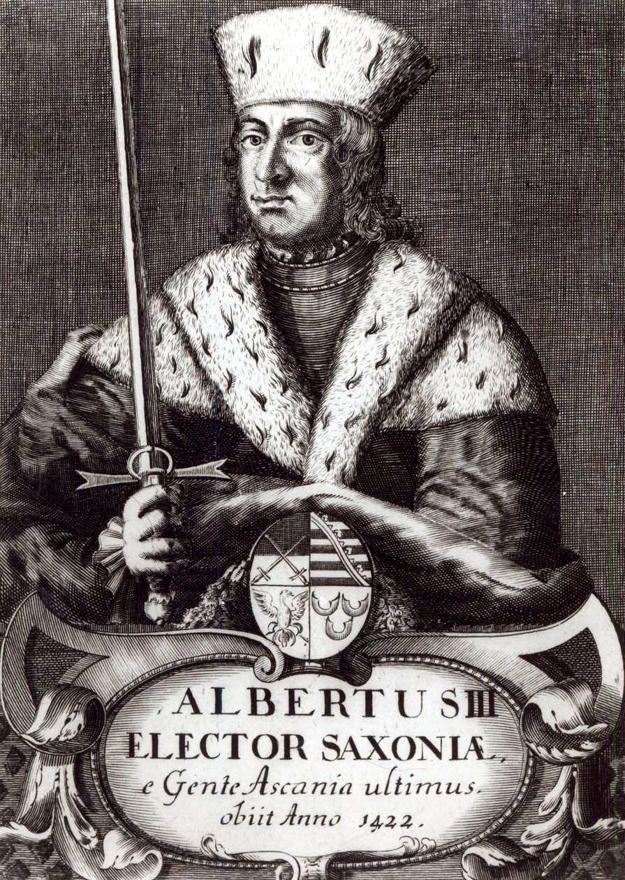 Albert III, ostatni elektor saski z dynastii askanskiej autorstwa German School