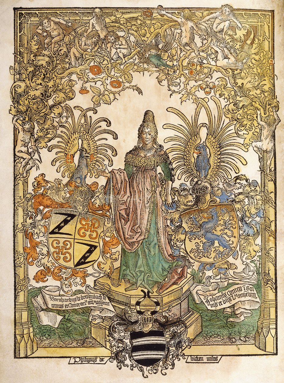 Alegoryczna figura Moguncji, 1486 autorstwa German School
