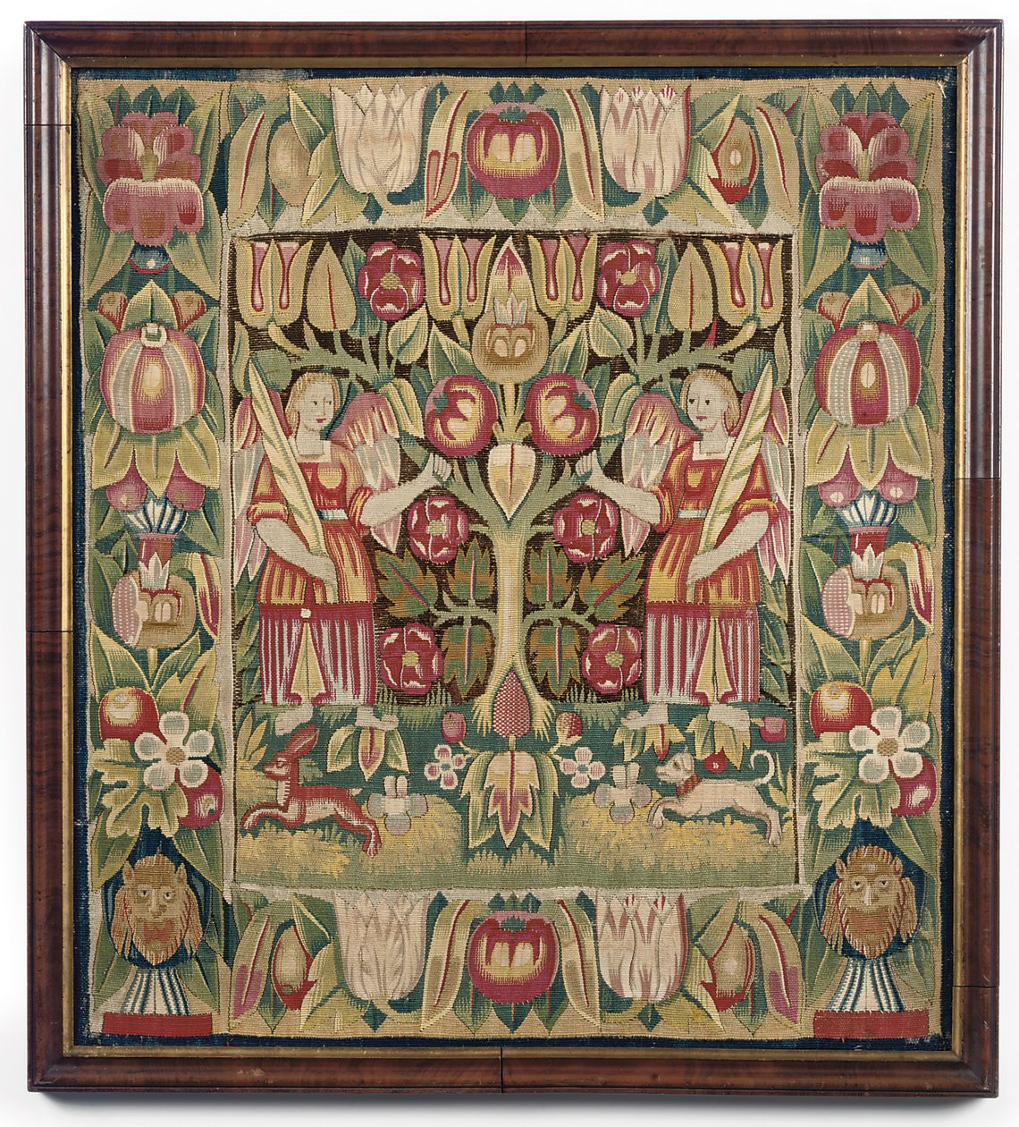 Poszewka alegoryczna z gobelinem, Niemcy Północne, prawdopodobnie Hamburg, ok.1600-50 autorstwa German School